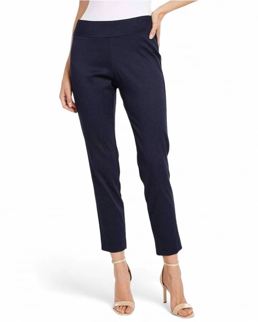 NEW KRAZY LARRY pique straight pant in navy